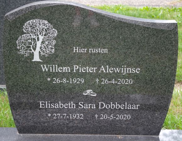 Het graf van Willem Pieter Alewijnse