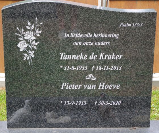 Het graf van Pieter van Hoeve
