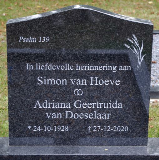 Het graf van Simon van Hoeve