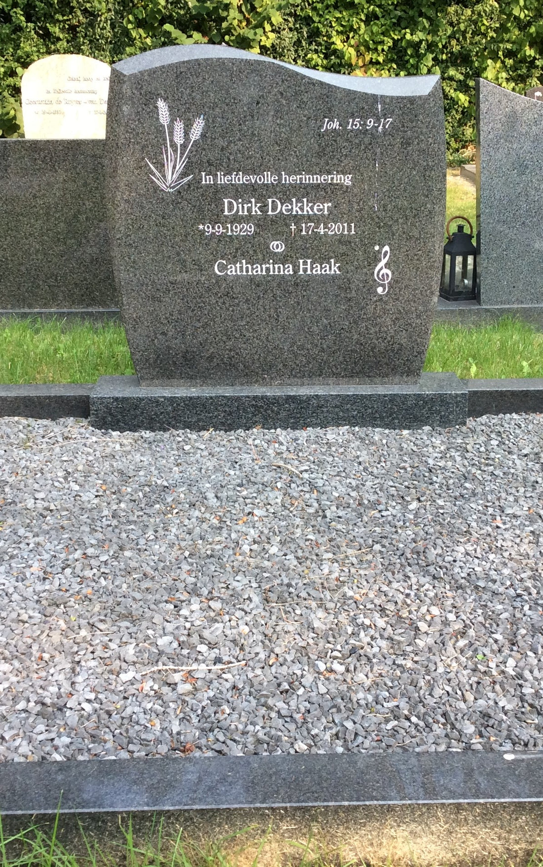 Het graf van Dirk Dekker