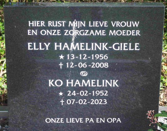 Het graf van Jacobus Daniël Hamelink