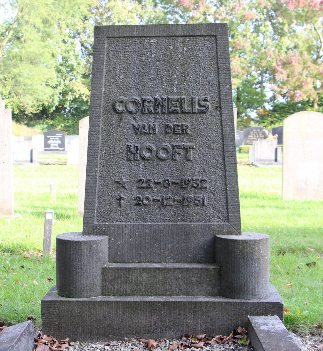 Het graf van Cornelis van der Hooft