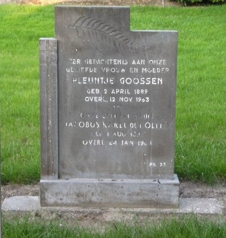 Het graf van Pleuntje Goossen