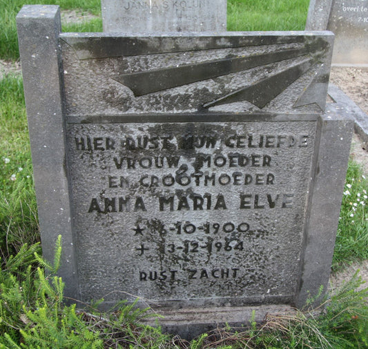 Het graf van Anna Maria Elve