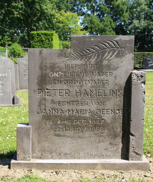 Het graf van Pieter Hamelink