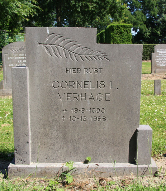 Het graf van Cornelis Laurens Verhage