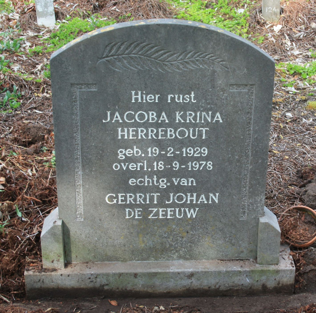 Het graf van Jacoba Krina Herrebout