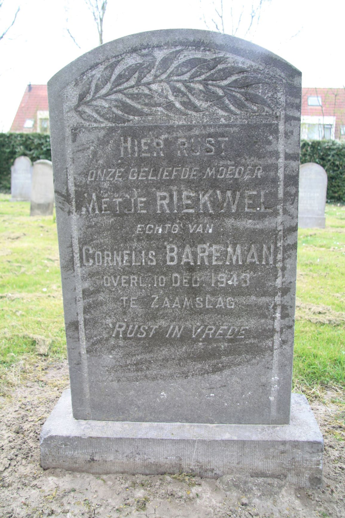 Het graf van Metje Riekwel