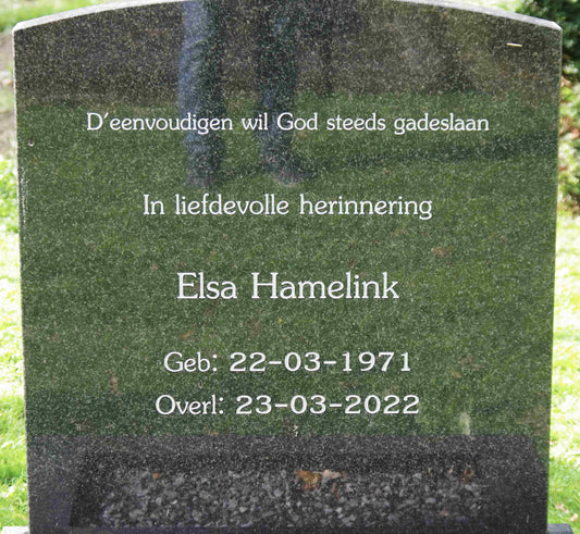 Het graf van Catharina Cornelia Hamelink