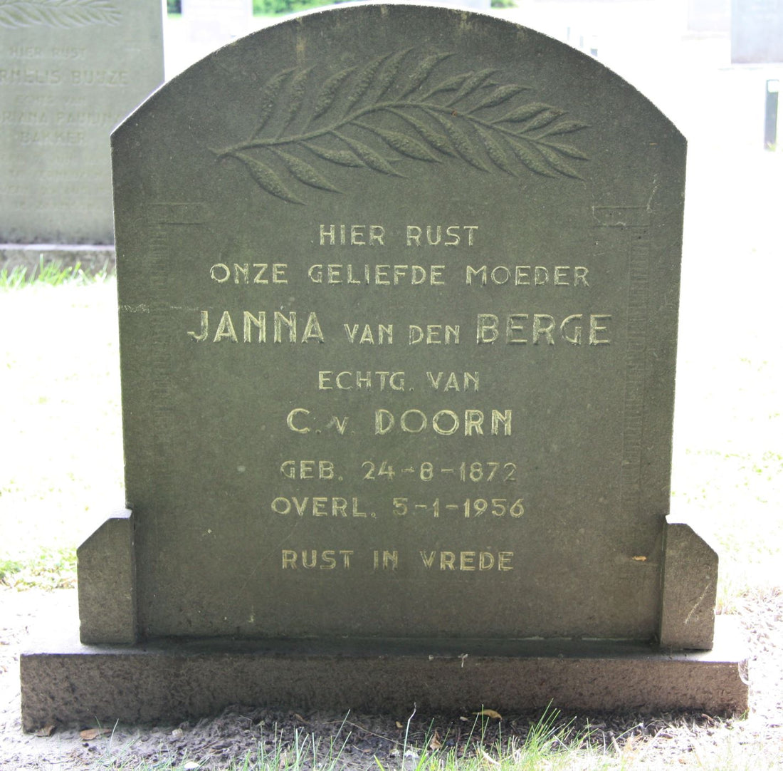 Het graf van Janna van den Berge