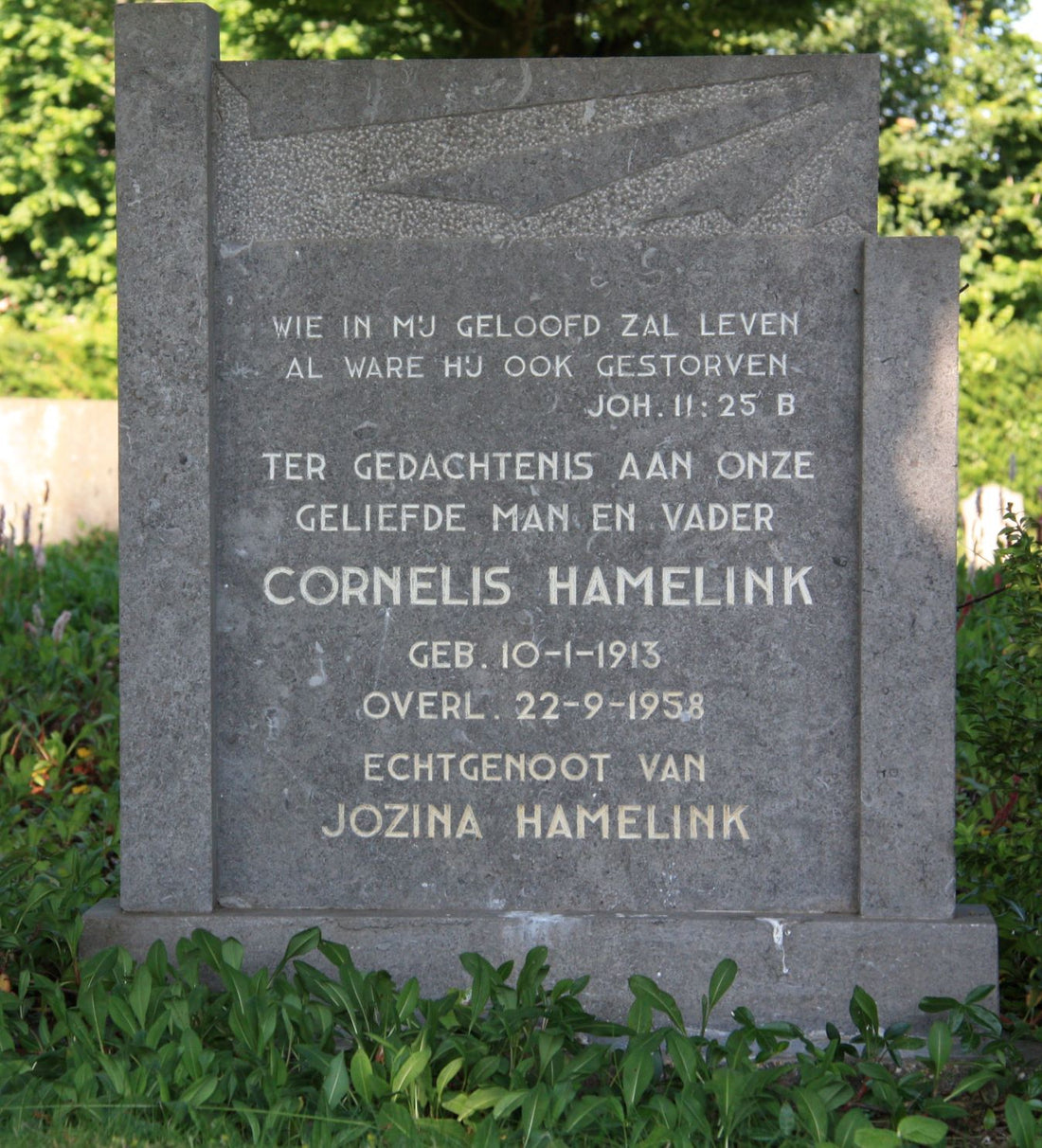 Het graf van Cornelis Hamelink