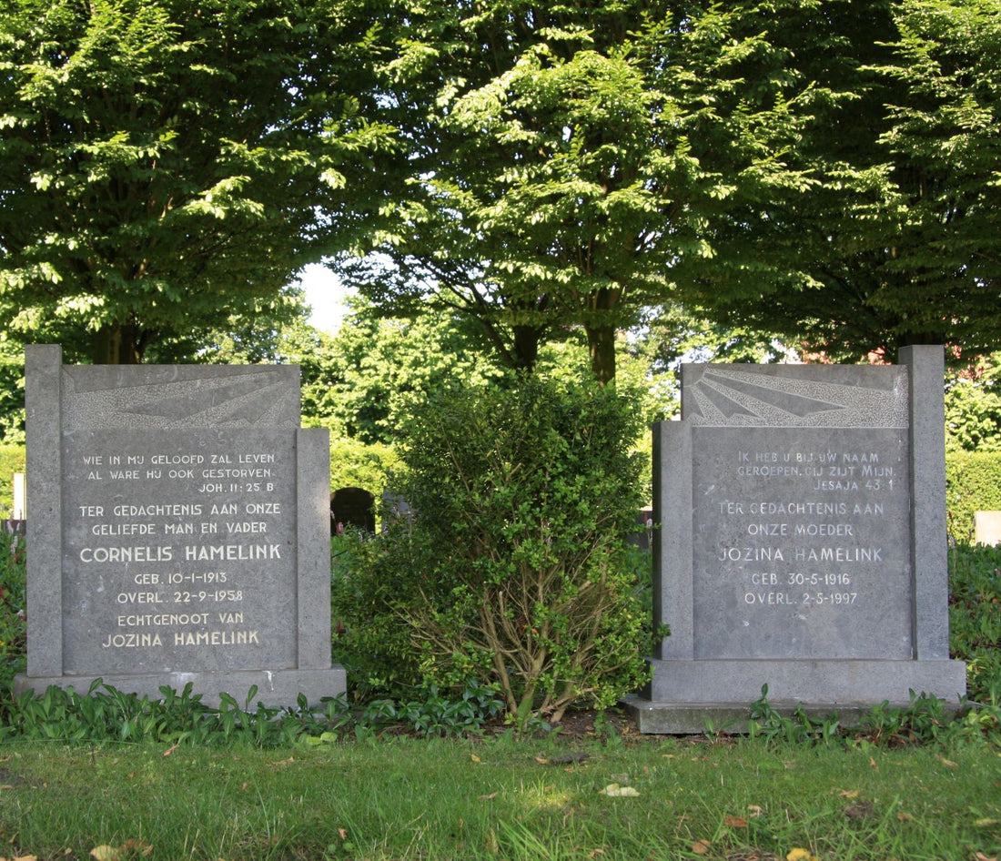 Het graf van Jozina Tange-Hamelink