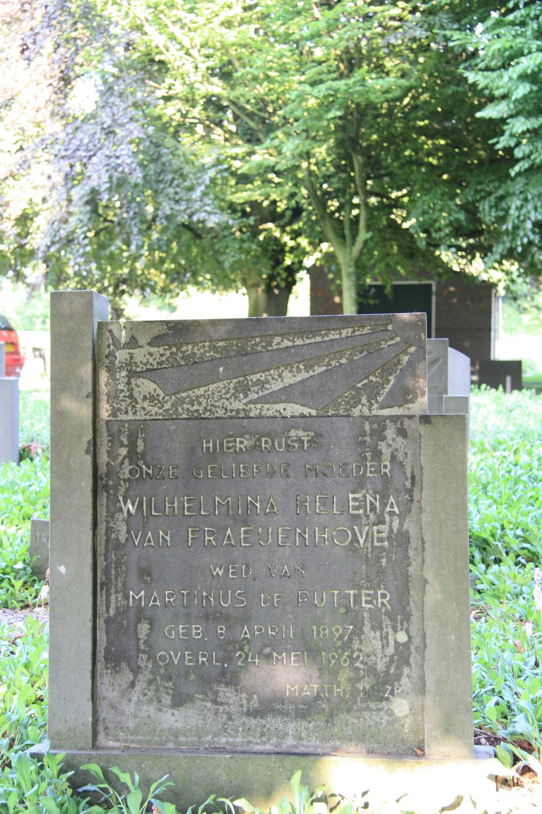 Het graf van Wilhelmina Helena van Fraeijenhove