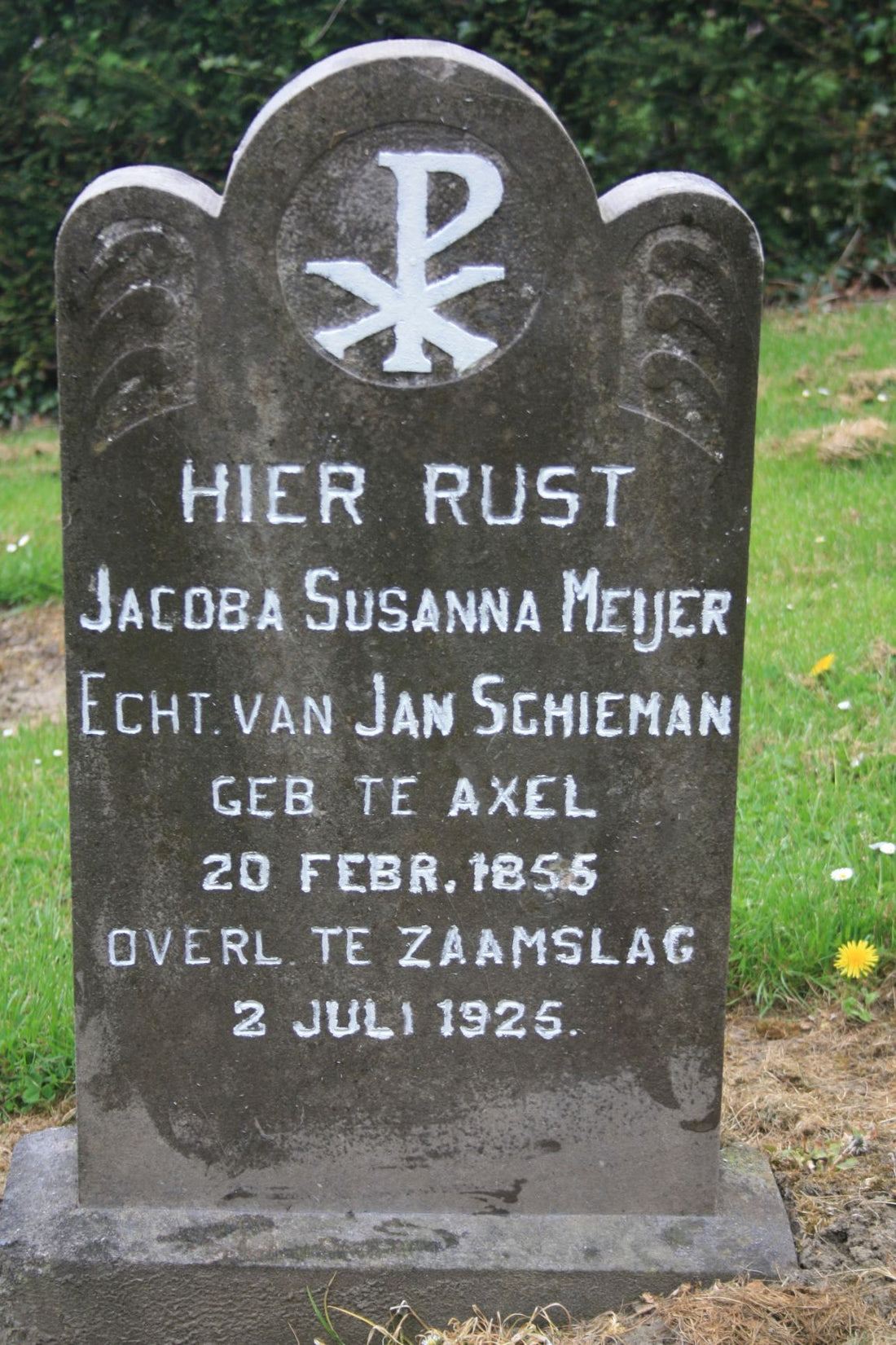 Het graf van Jacoba Suzanna Meijer