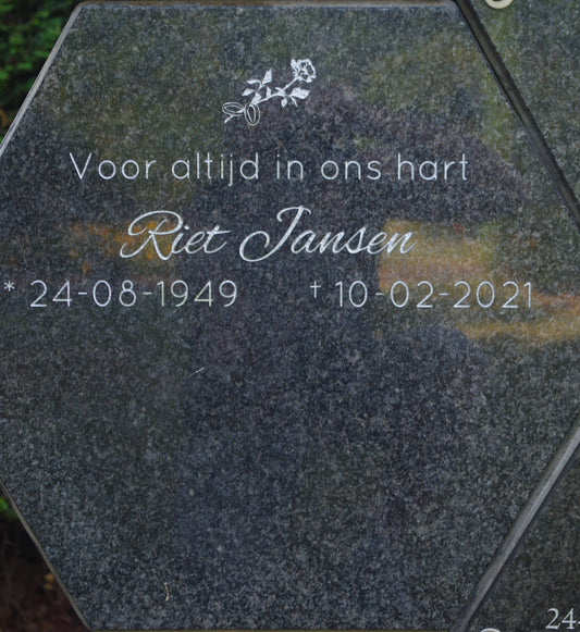 Het graf van Riet Jansen