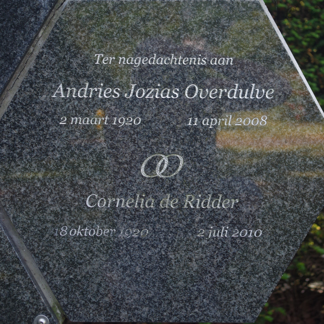 Het graf van Cornelia de Ridder