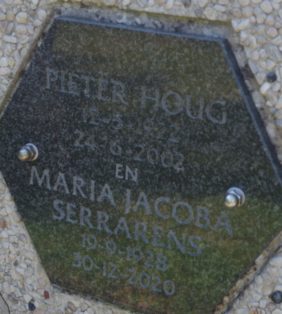 Het graf van Pieter Houg