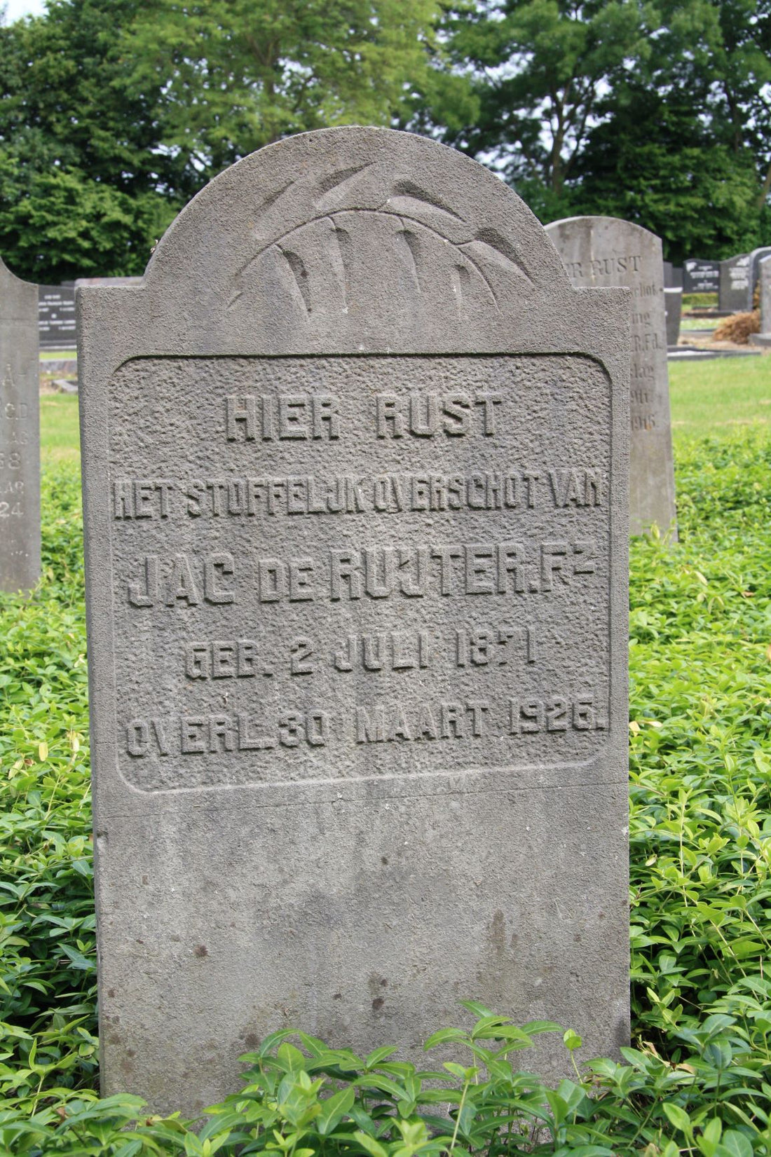 Het graf van Jacobus de Ruijter