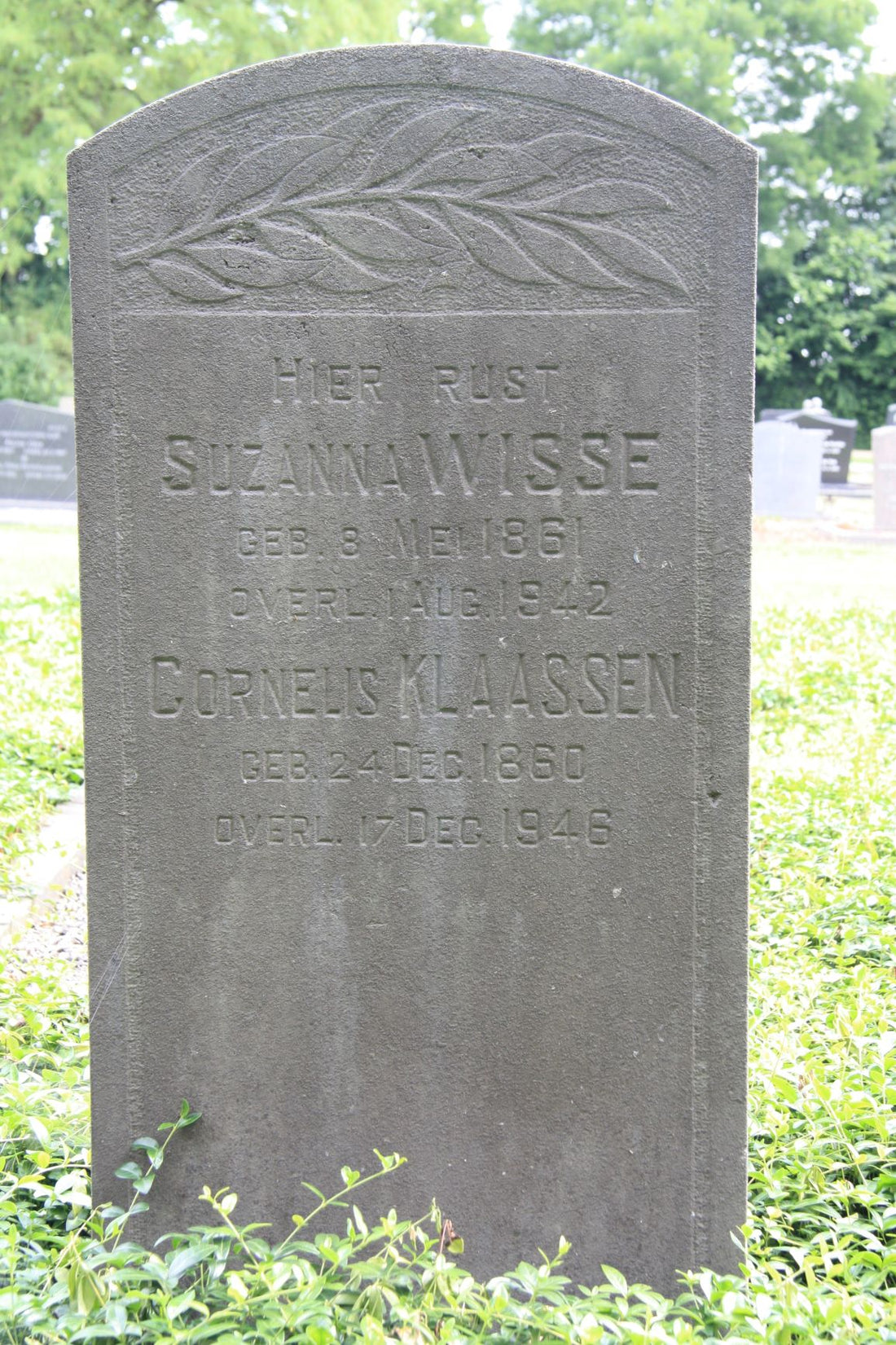 Het graf van Suzanna Wisse