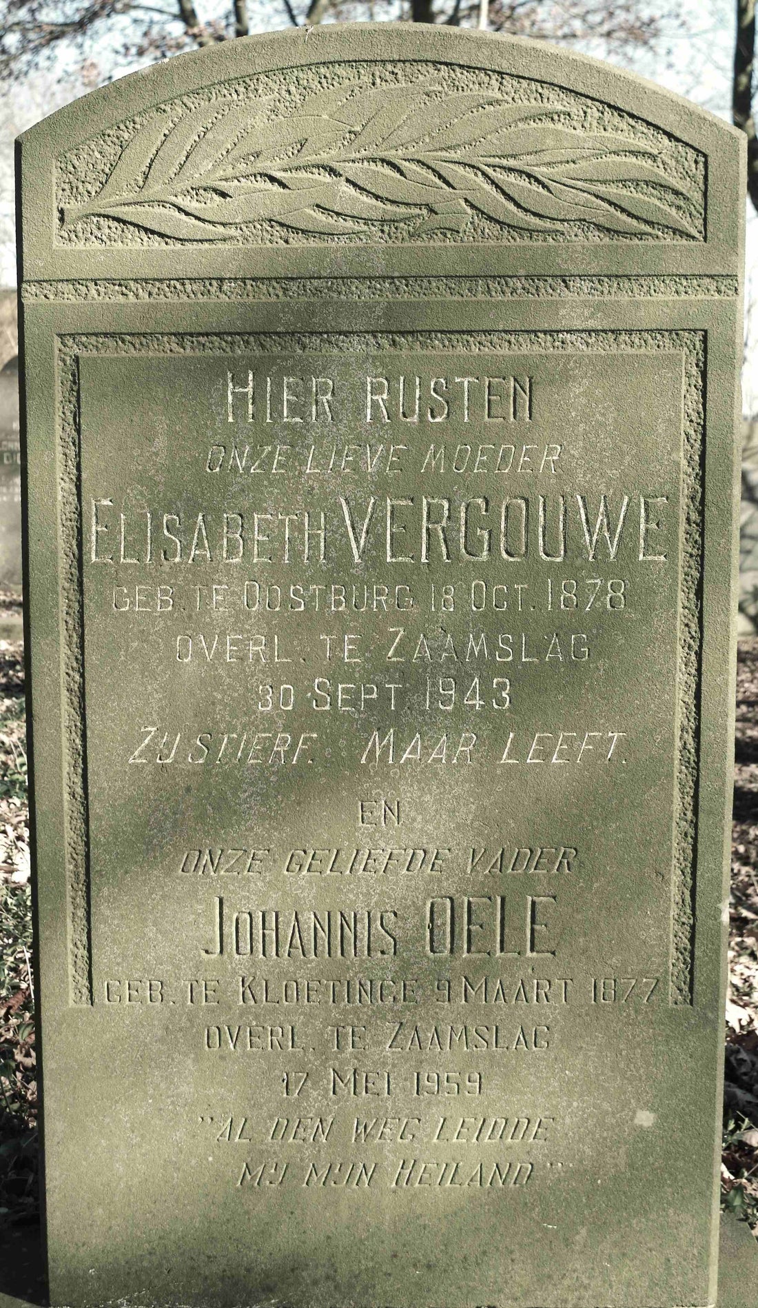 Het graf van Johannis Oele