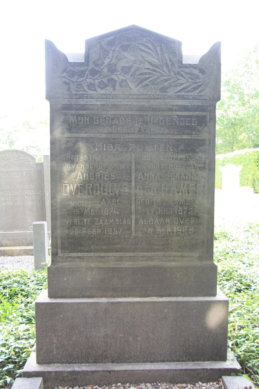 Het graf van Anna Johanna den Hamer