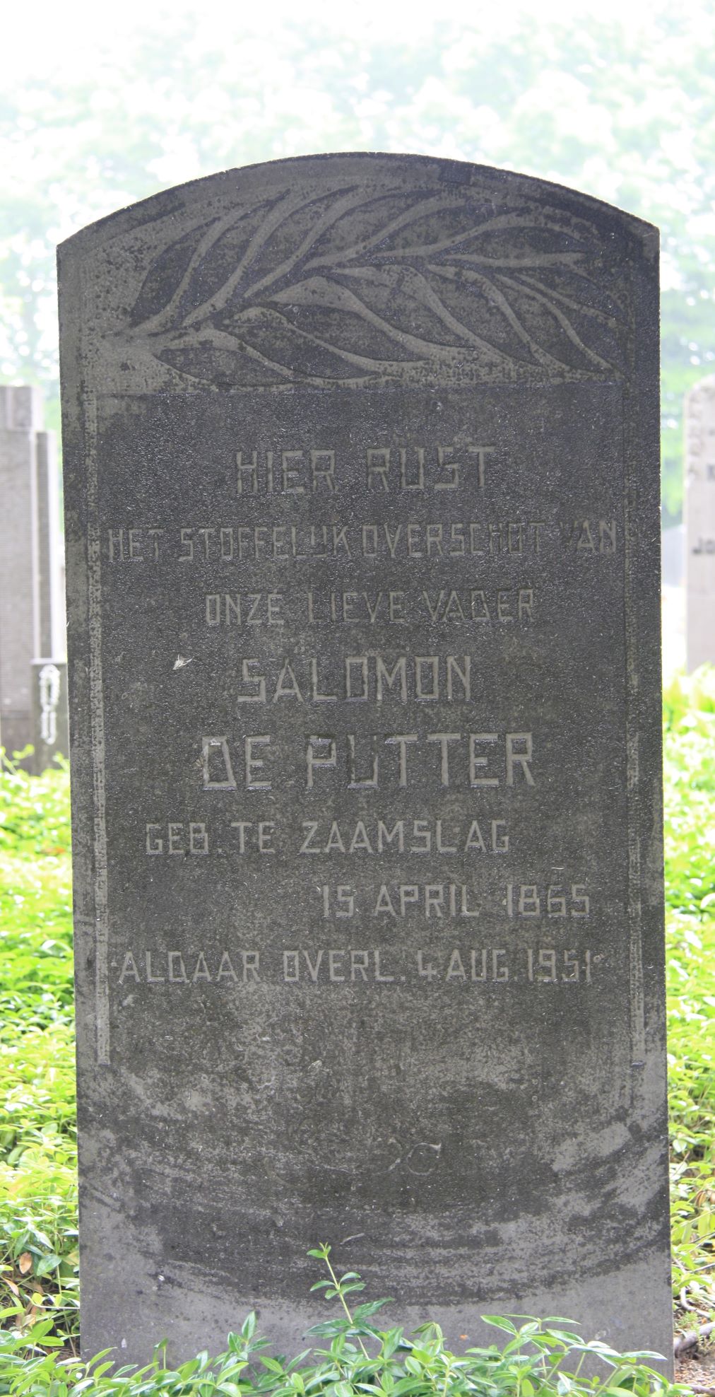 Het graf van Salomon de Putter