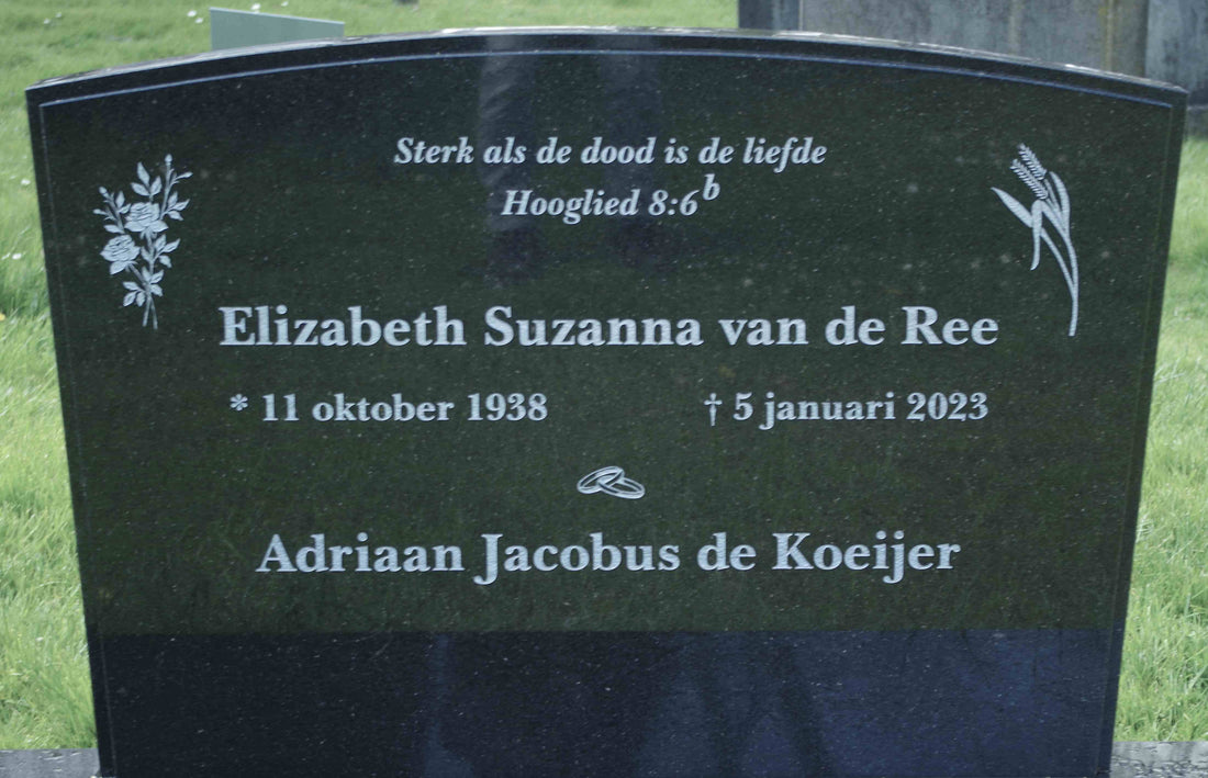 Het graf van Elizabeth Suzanna van de Ree