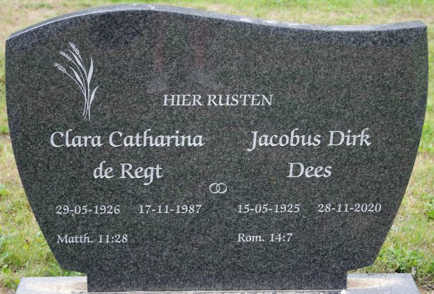 Het graf van Jacobus Dirk Dees