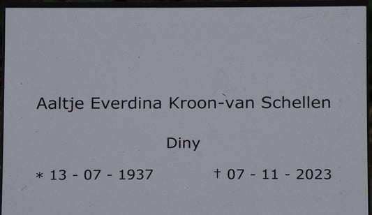 Het graf van Aaltje Everdina van Schellen