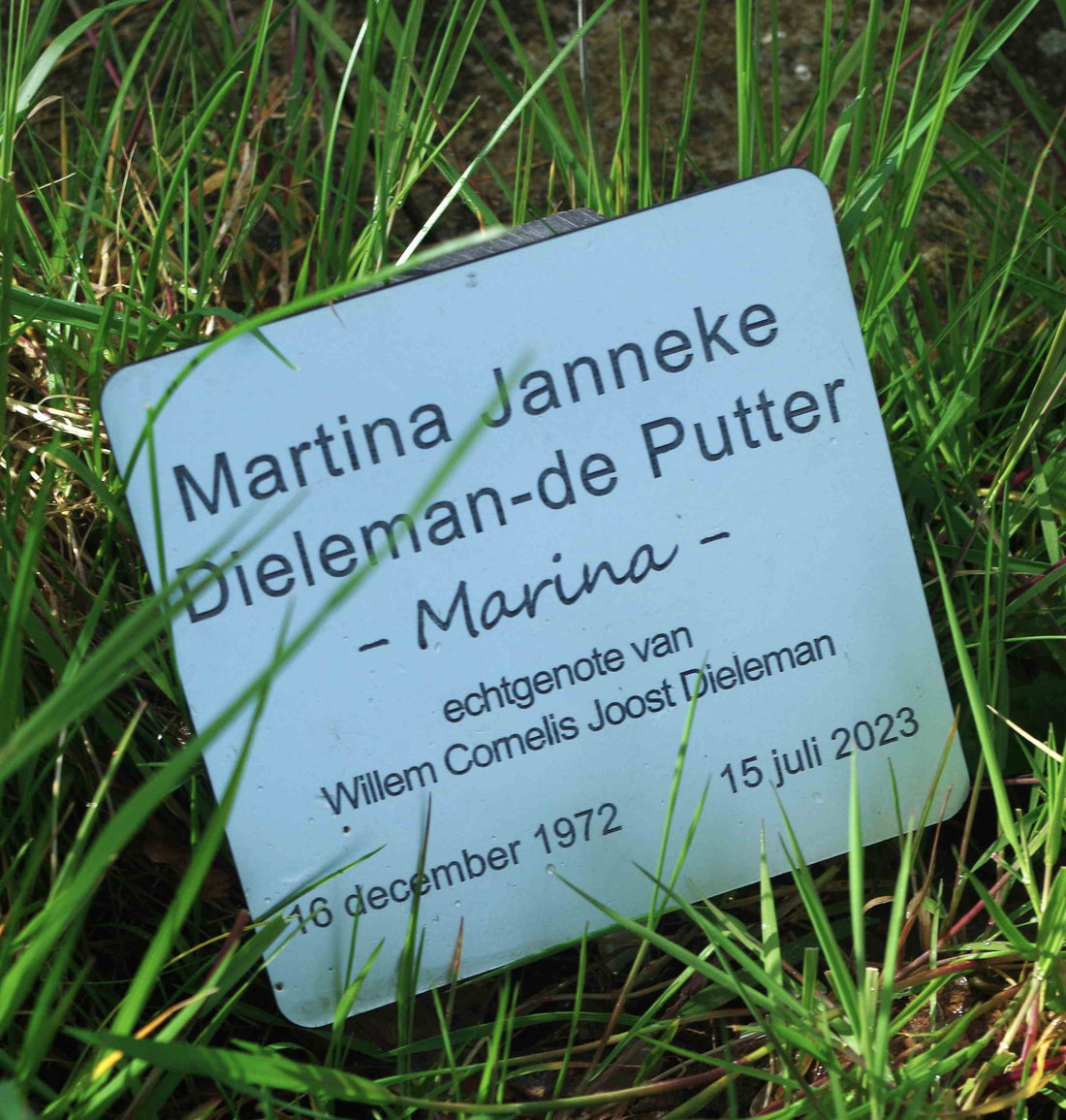 Het graf van Martina Janneke Dieleman - de Putter