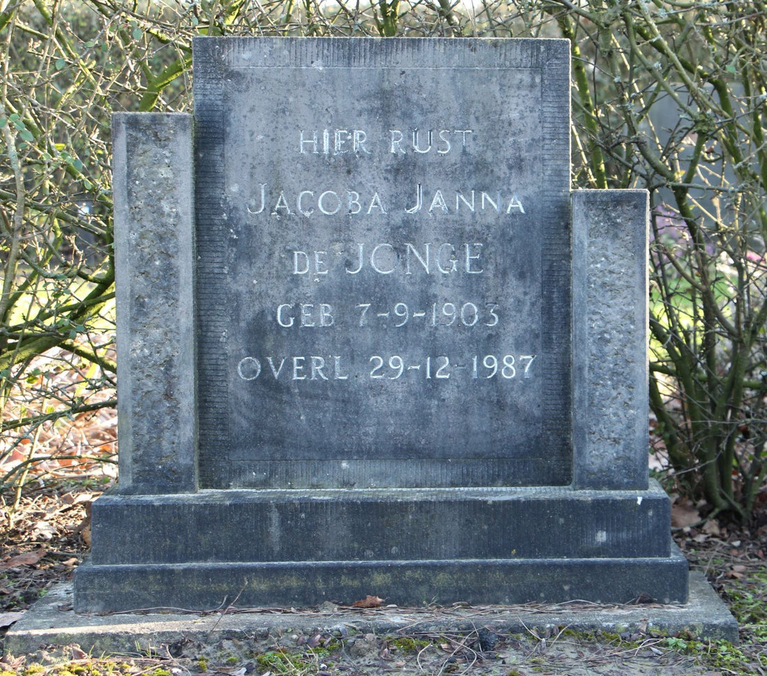 Het graf van Jacoba Janna de Jonge