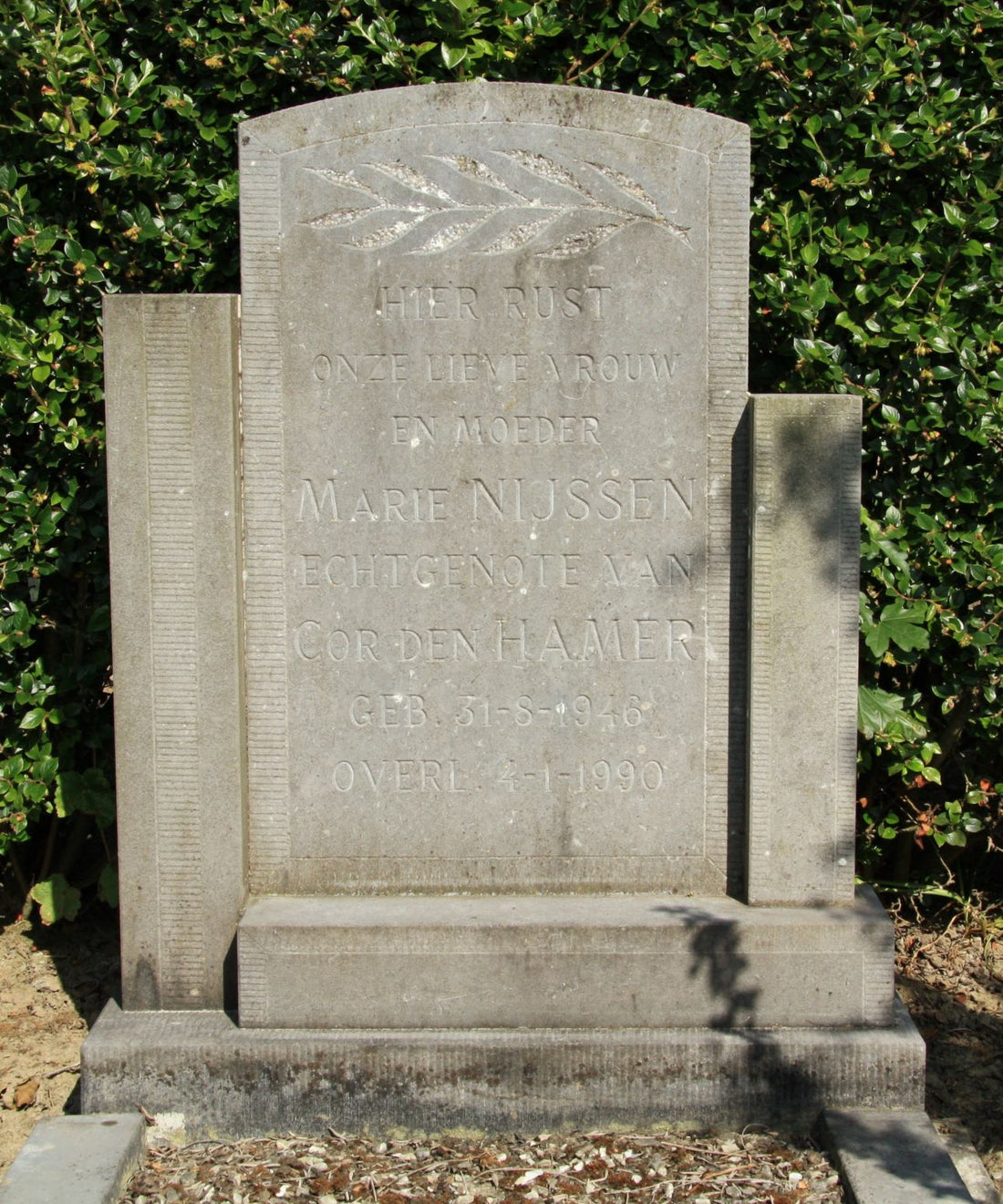 Het graf van Marie Nijssen