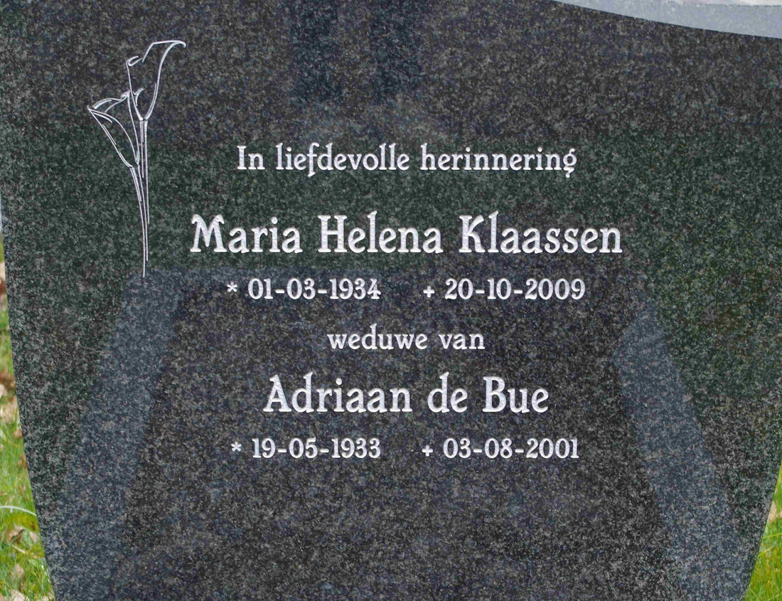 Het graf van Maria Helena Klaassen