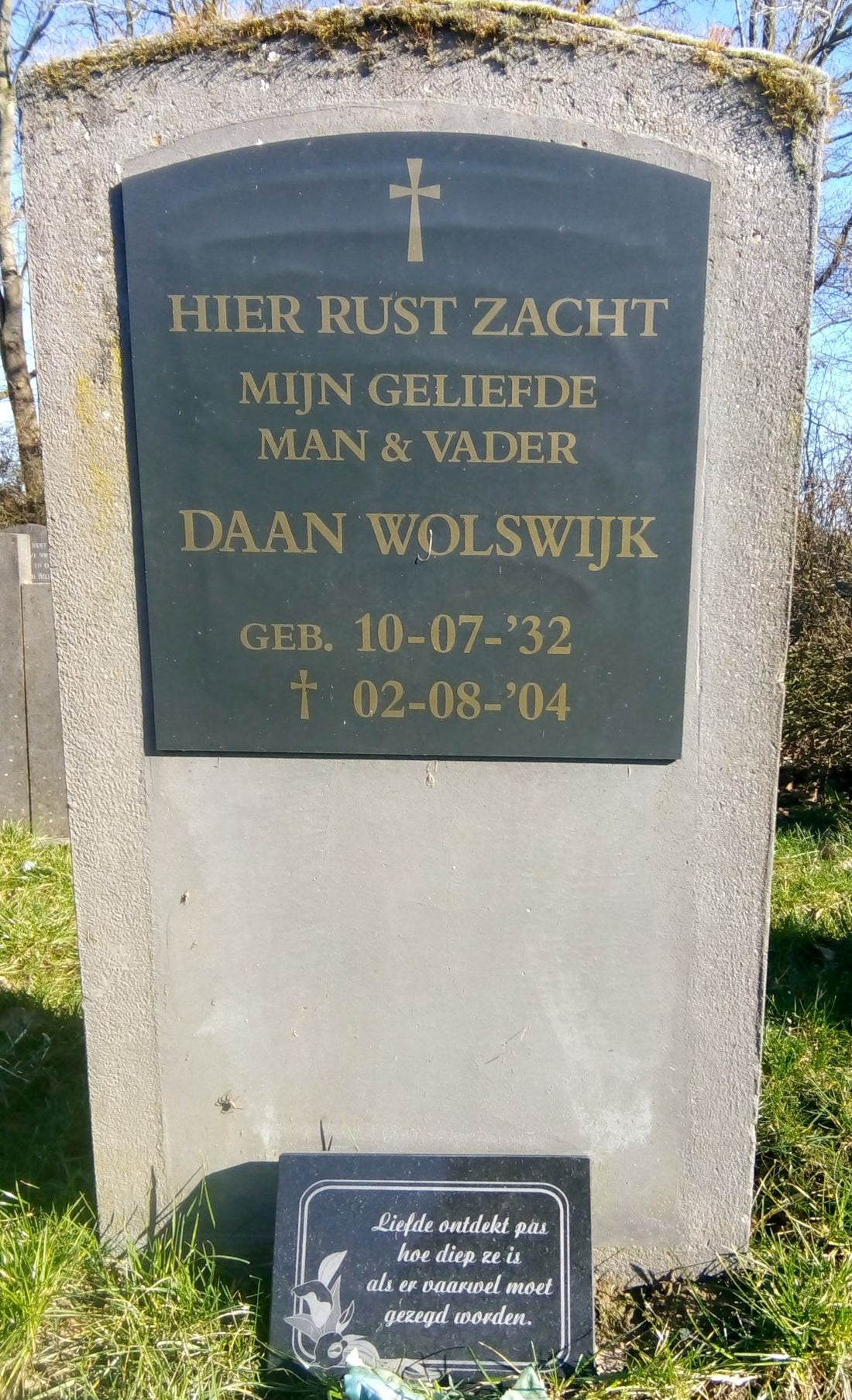 Het graf van Daniël Hendrikus Wolswijk