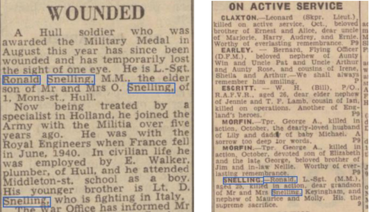 Ronald Snelling, een Britse Lance-sergeant op Zaamslag