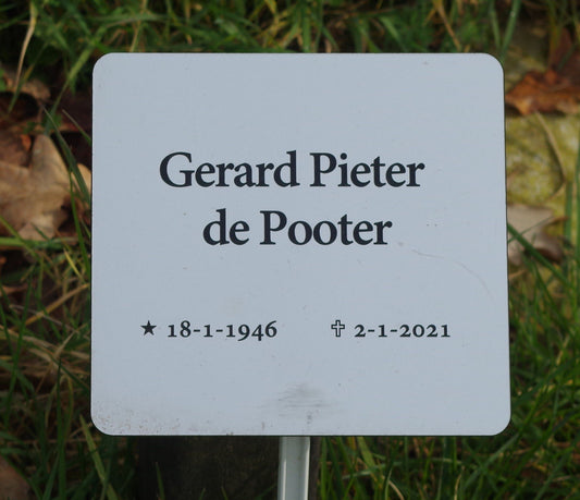 Het graf van Gerard Pieter de Pooter