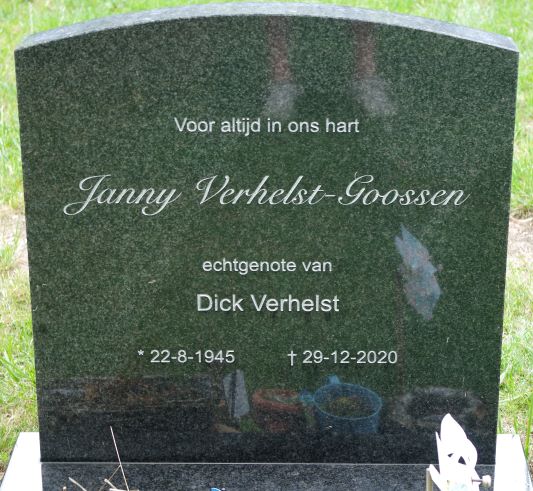 Het graf van Janny Goossen