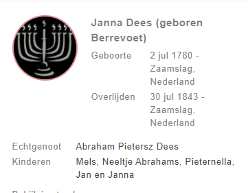 Janna Dees Berrevoet 1843